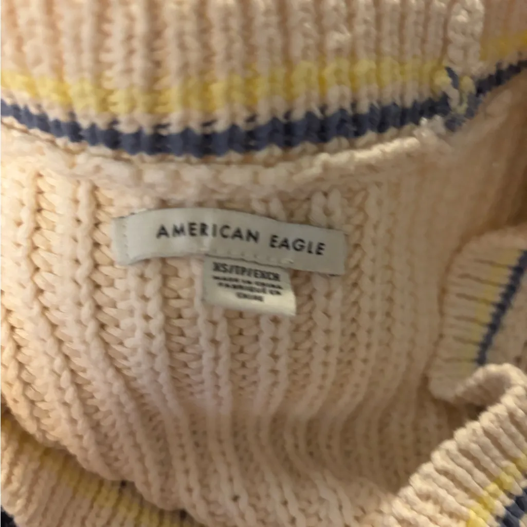 American Eagle Cable Knit Sleeveless Sweater Vest - Image 5