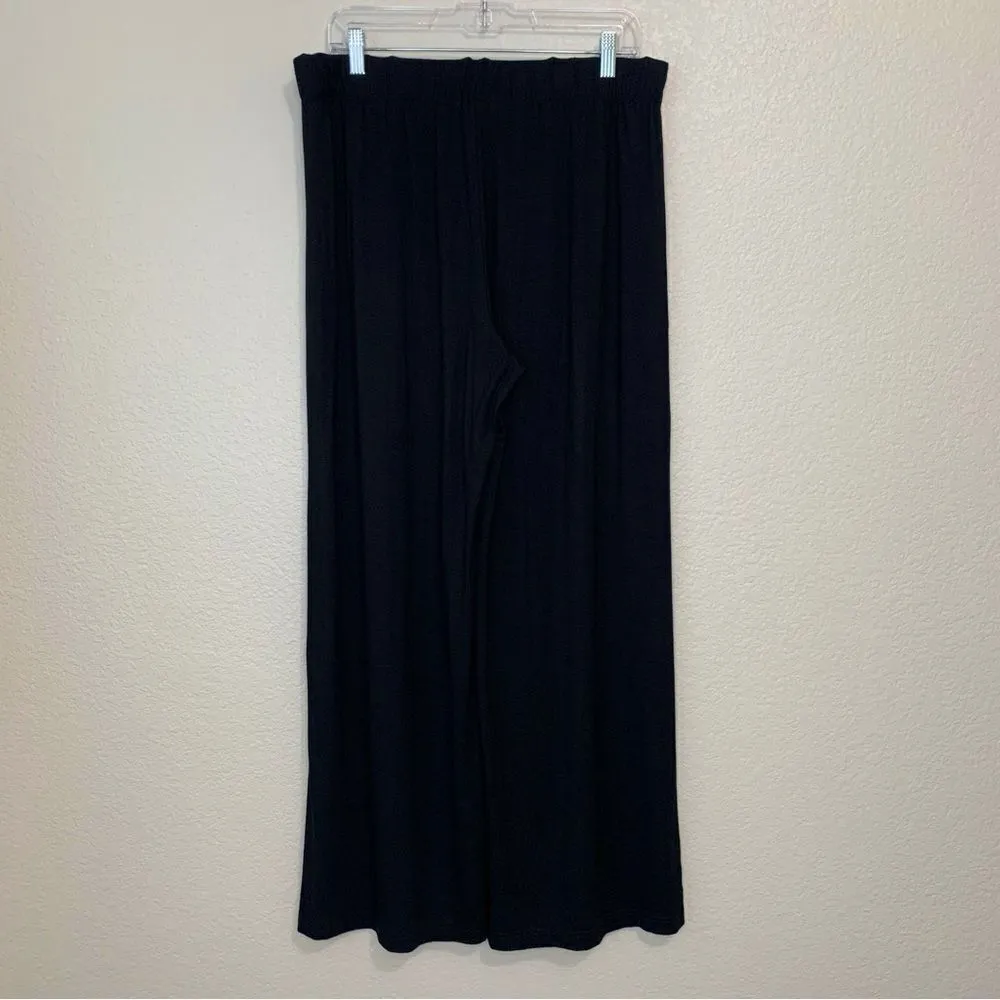 Isaac Mizrahi Live Wide Leg Stretchy Jersey Knit Pants - Image 7
