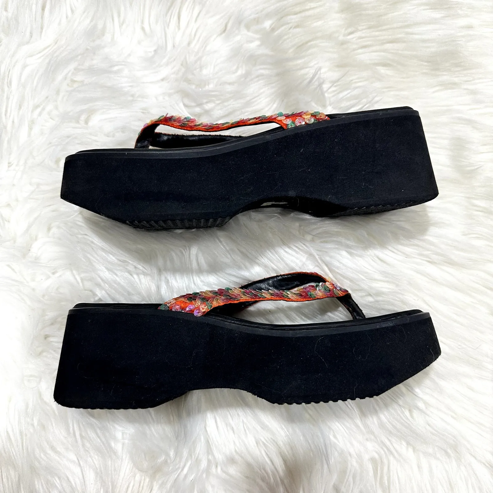 Yellow Box Y2K Platform Sandal Sz 9 - Image 7