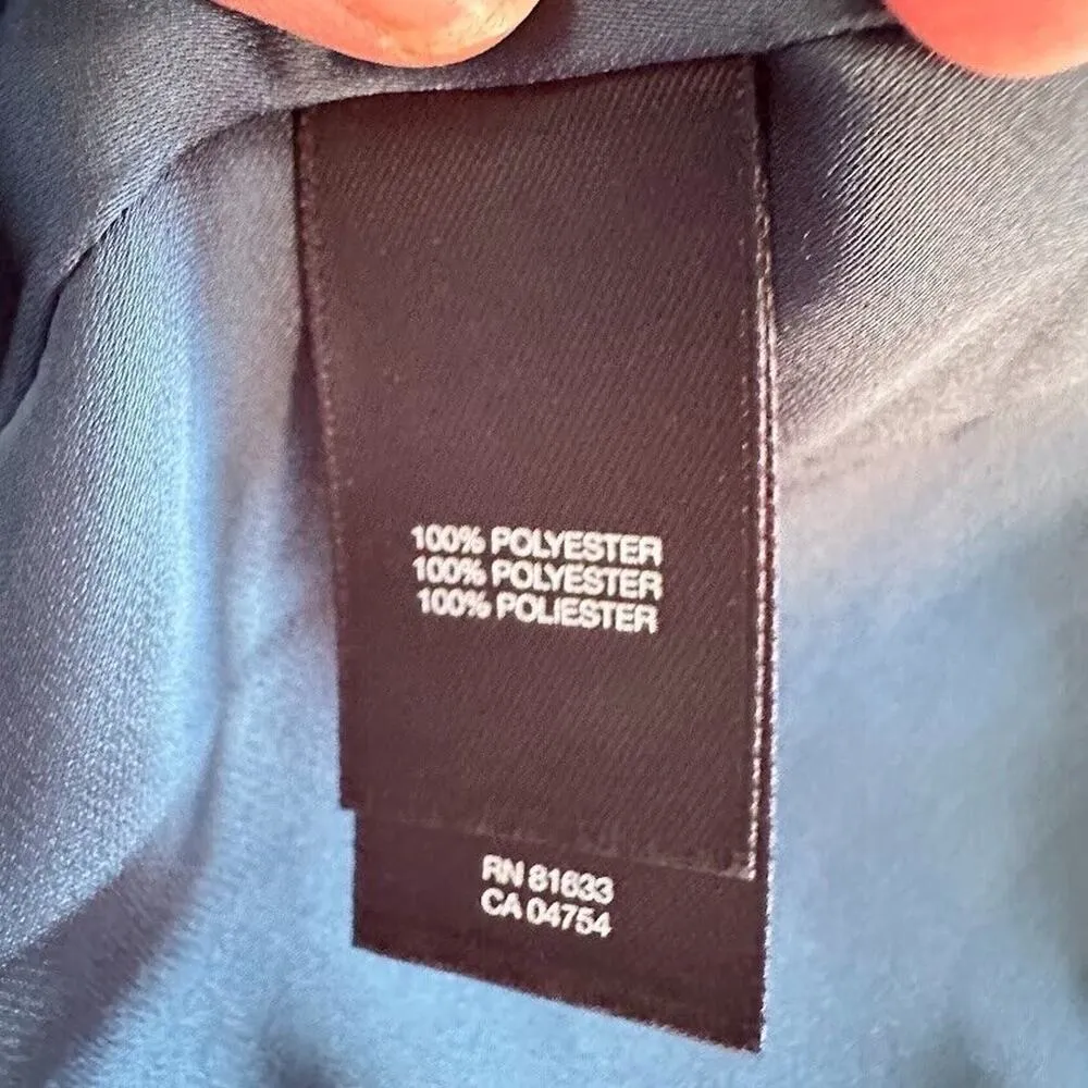 KENNETH COLE Blue Snake Print Reptile Sleeveless Drape Dress Size XS Sleeveless - Image 5