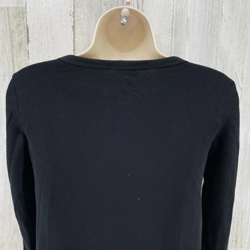 Standard James Perse Sweater Dress Womens‎ 0 Black Cotton Knit - Image 4
