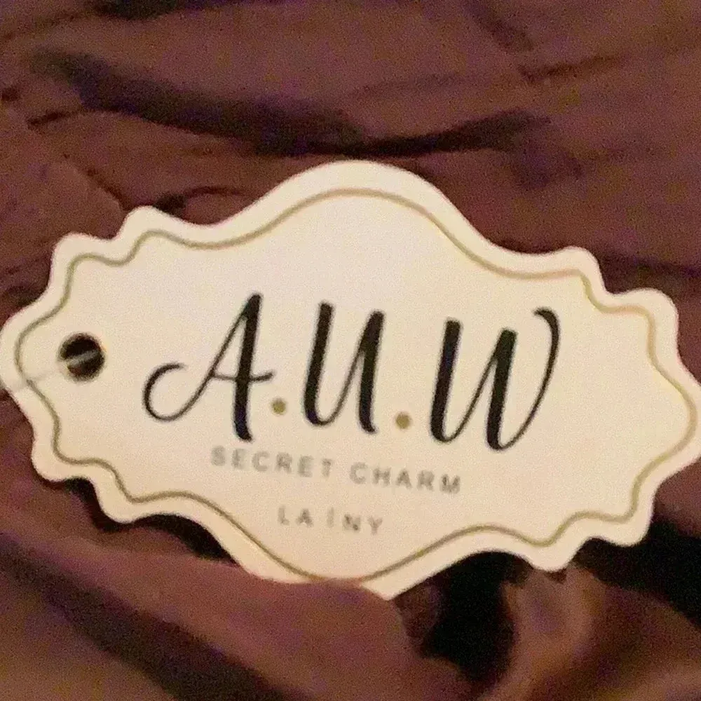 A U W Size Large Plum Ruffle Straps & Smocked Dress. New With Tags - Image 6