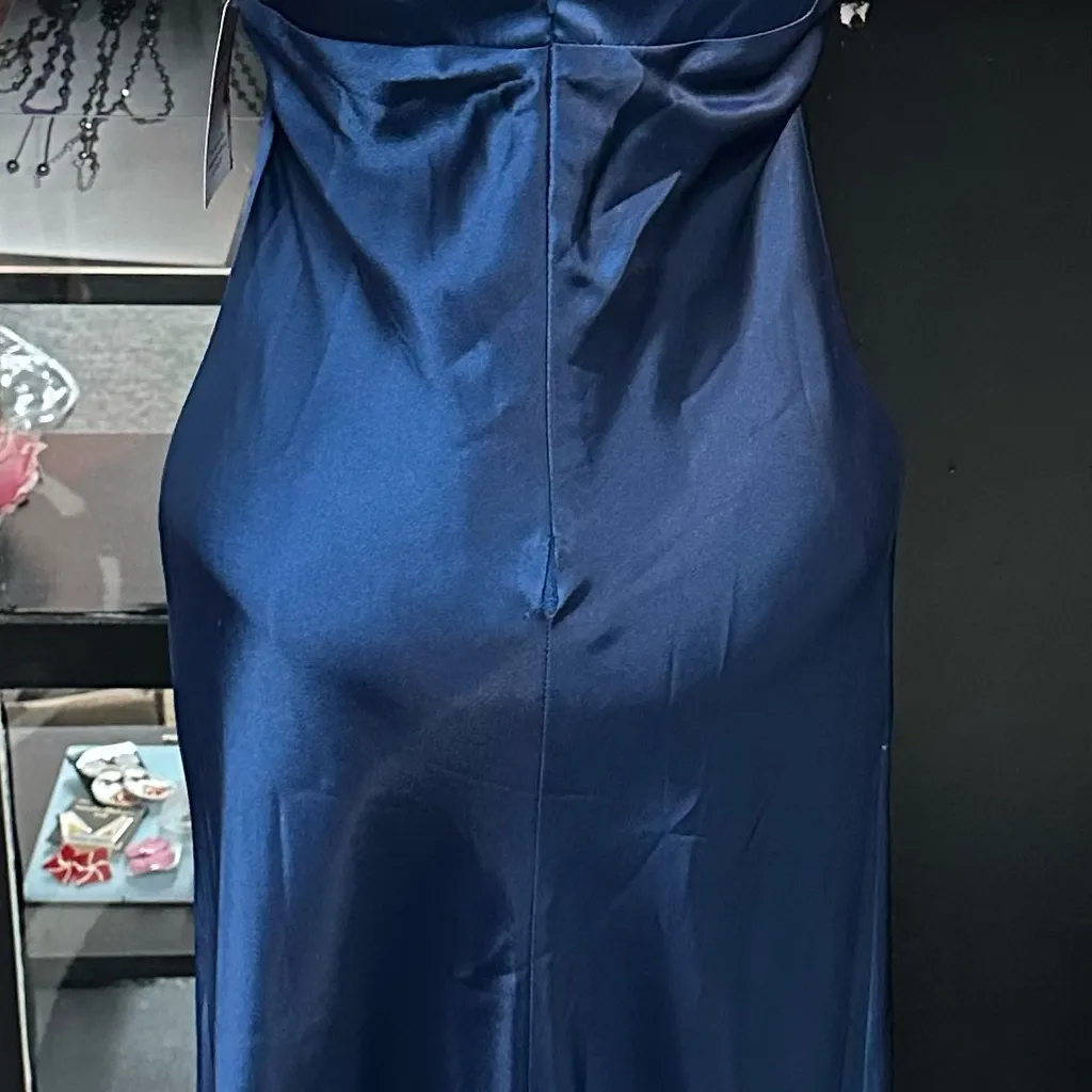 Betsy & Adam sz 10 blue long formal dress - Image 3