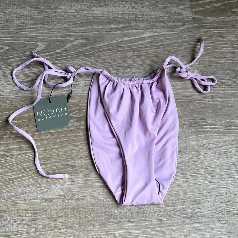 NEW Novah Swimwear Cheeky Swept Away Bikini Bottoms Purple - Image 2