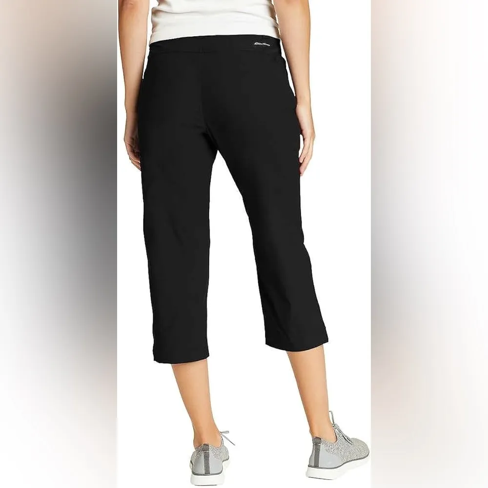 Eddie Bauer Women's Black 3/4 Length Cargo Hiking Pants UPF 50+ - Image 2