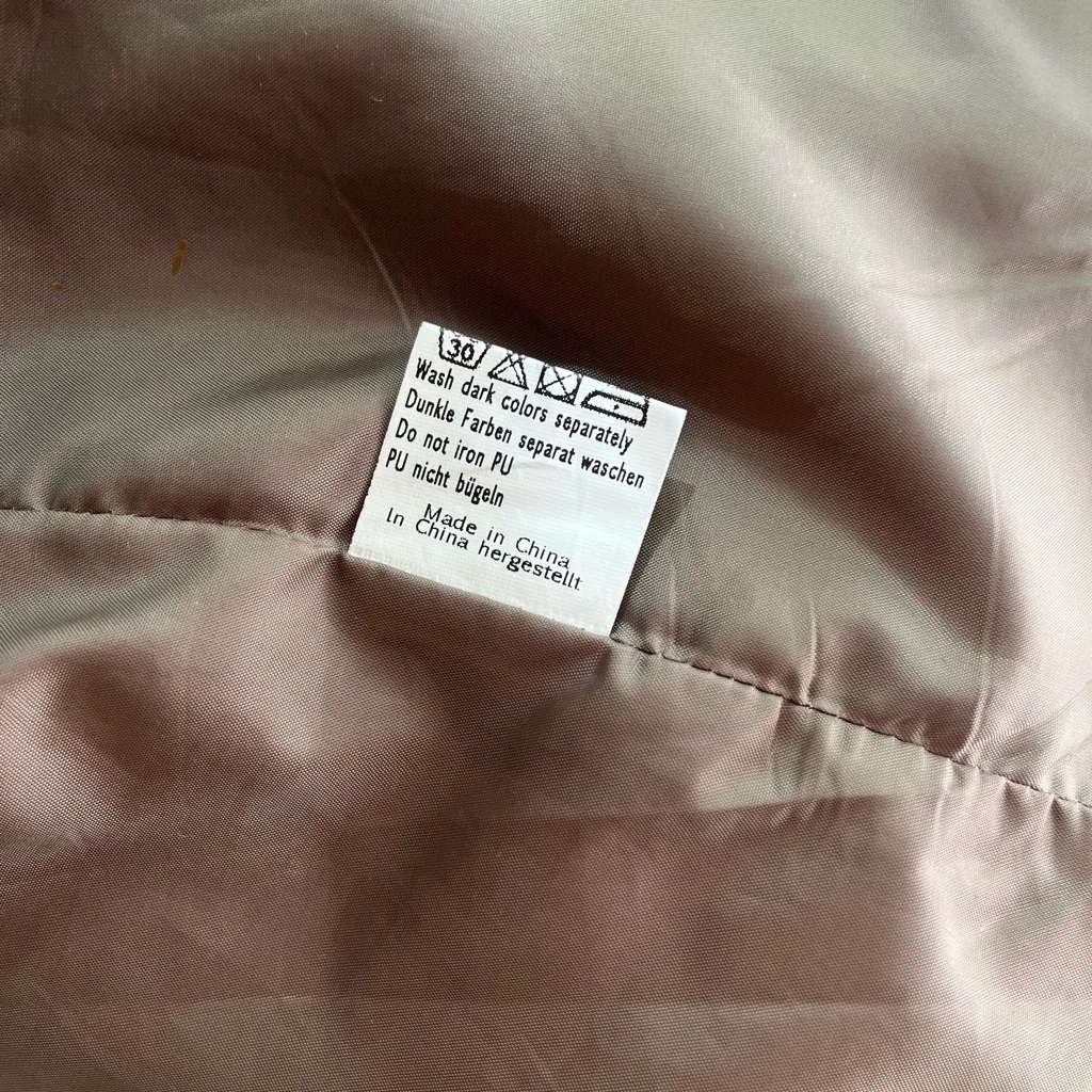 Kancy Kole•Herringbone Brown Waistcoat•sz XL - Image 6