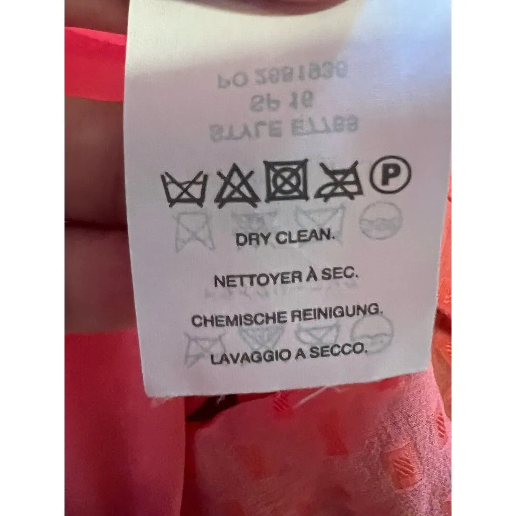 J. Crew‎ Metallic Long Sleeve Blouse Top Pink Women's 6 Lightweight Silk Career - Image 11