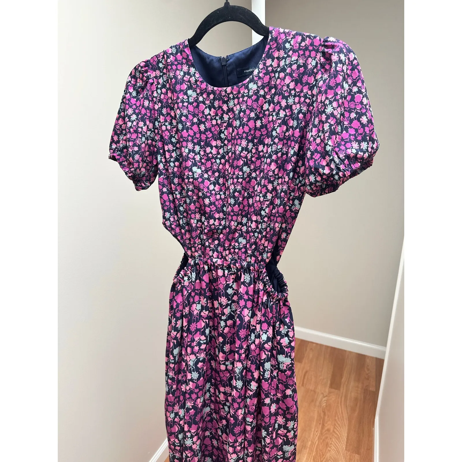 French Connection Bethany Verona Floral Cutout Midi Dress size 0 / XS - Image 7