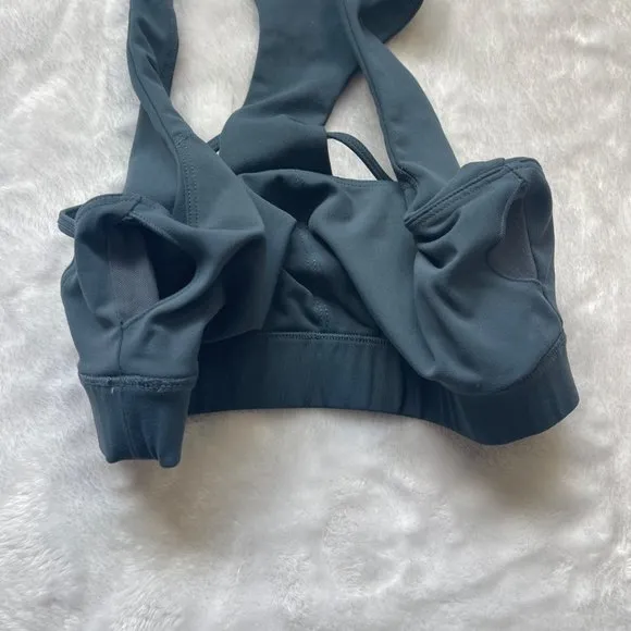Zyia Active Women's Hero Blue Slate‎ Double Strap Bra Size Medium - Image 4