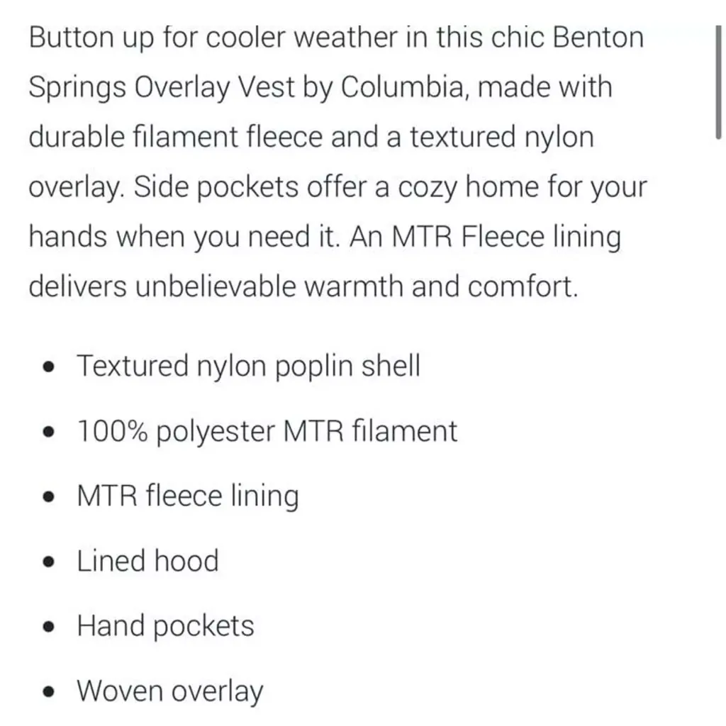 Columbia  Benton Springs Overlay Vest - Image 6