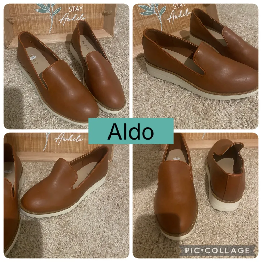 Aldo Leather Loafers Size 6.5 - Image 2