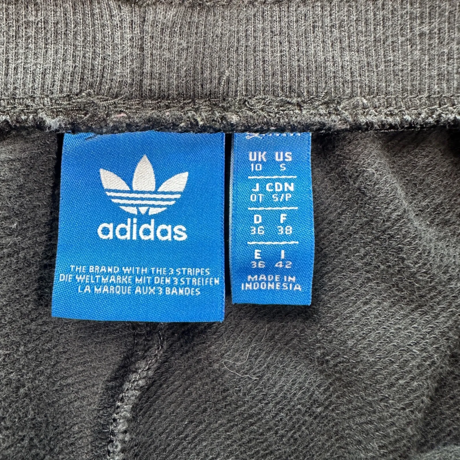 Adidas Originals Track Pants Black White 3 Stripe Joggers Women S Sweatpants Y2K - Image 5