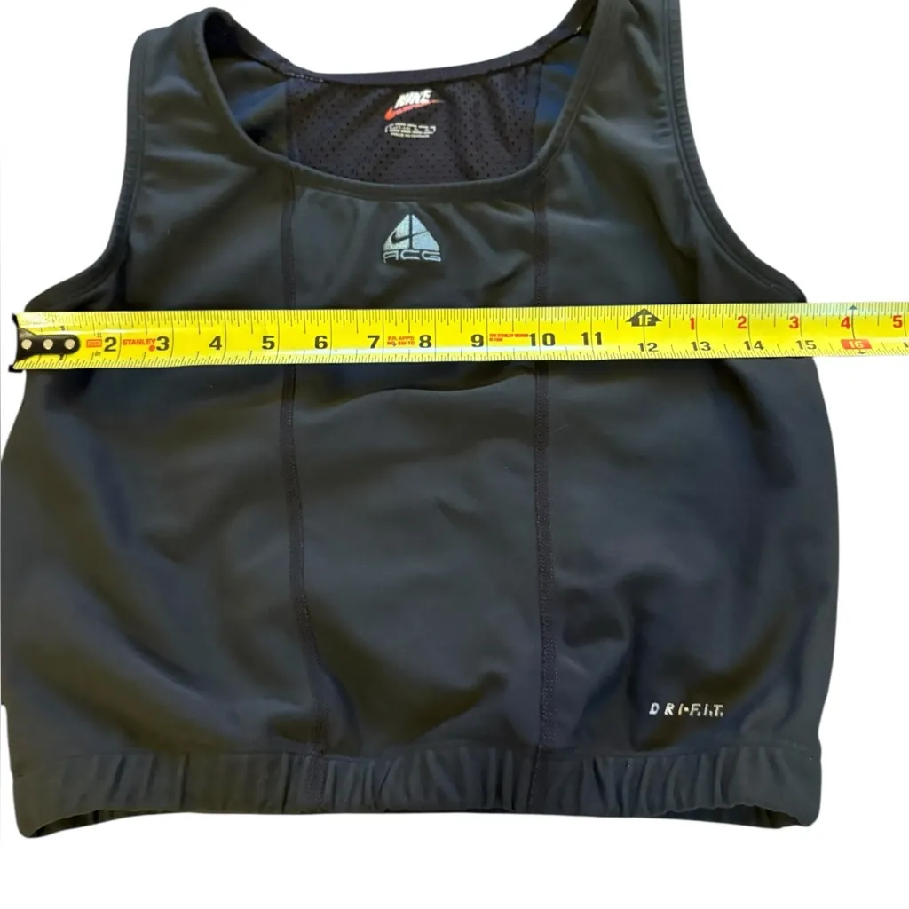 Nike ACG Cropped Tank Bra Womens Size Large Back Pockets Ventilation - Image 8