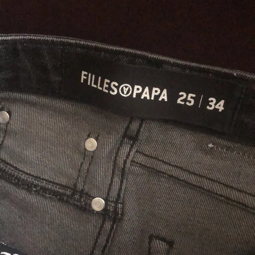 files a papa smoky grey boot cut jeans/ fun pockets Size 25 - Image 4