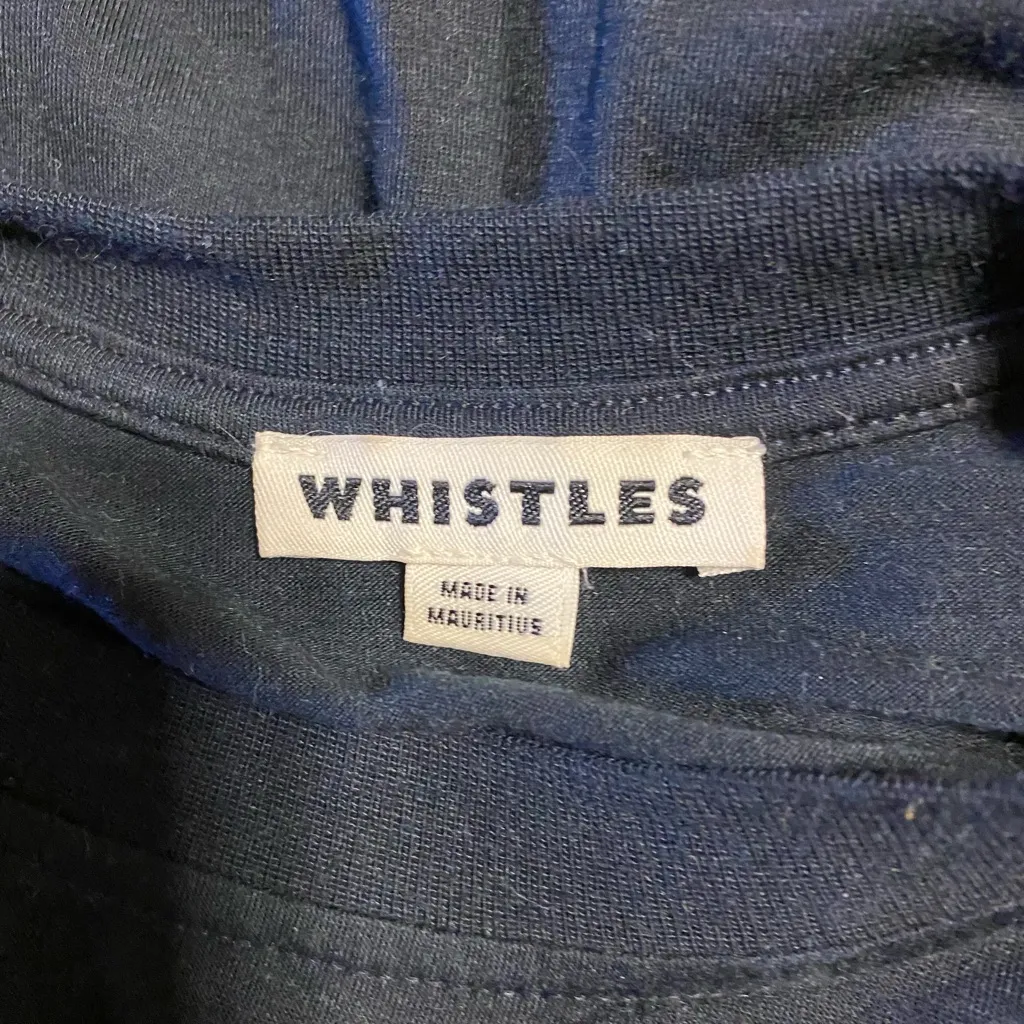 ❤️ Whistles Feminine Graphic Tee Blue Size XS - Image 4