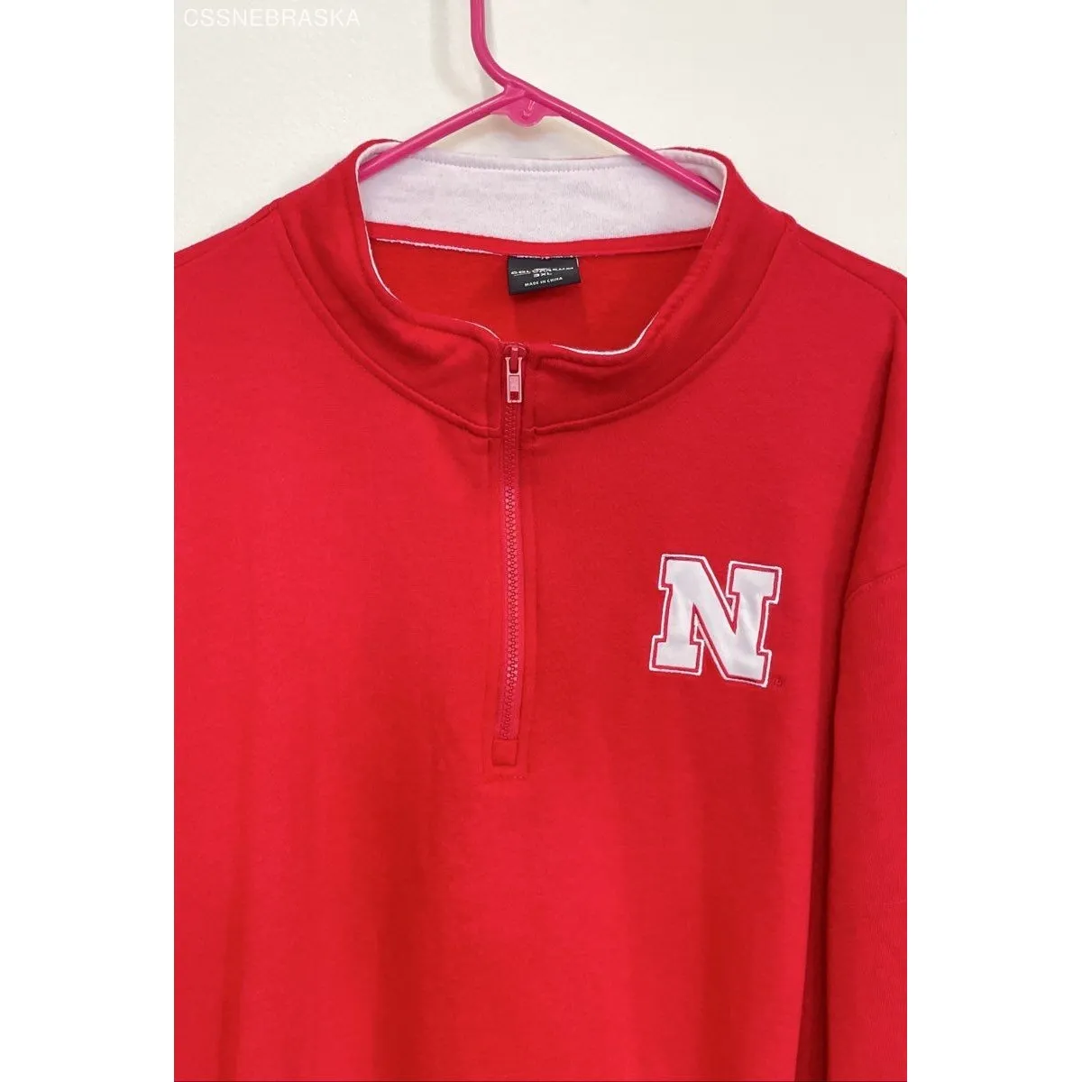 Colosseum Red Nebraska Haskers Tortugas Logo Quarter-Zip Jacket - Red - Size 3XL - Image 2