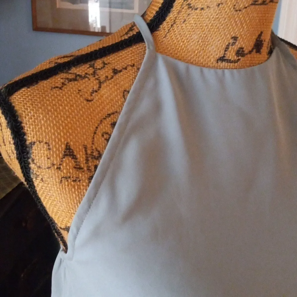 Anthropologie Show Me Your Mumu Heather Halter Dress in Silver Sage Crisp - Image 16