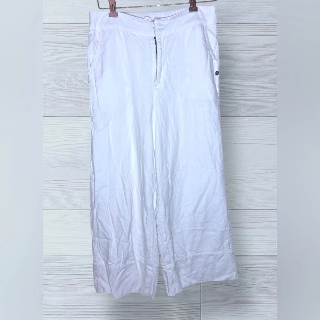 ROXY Women’s White Flowy Boho Summer Trousers - Image 2