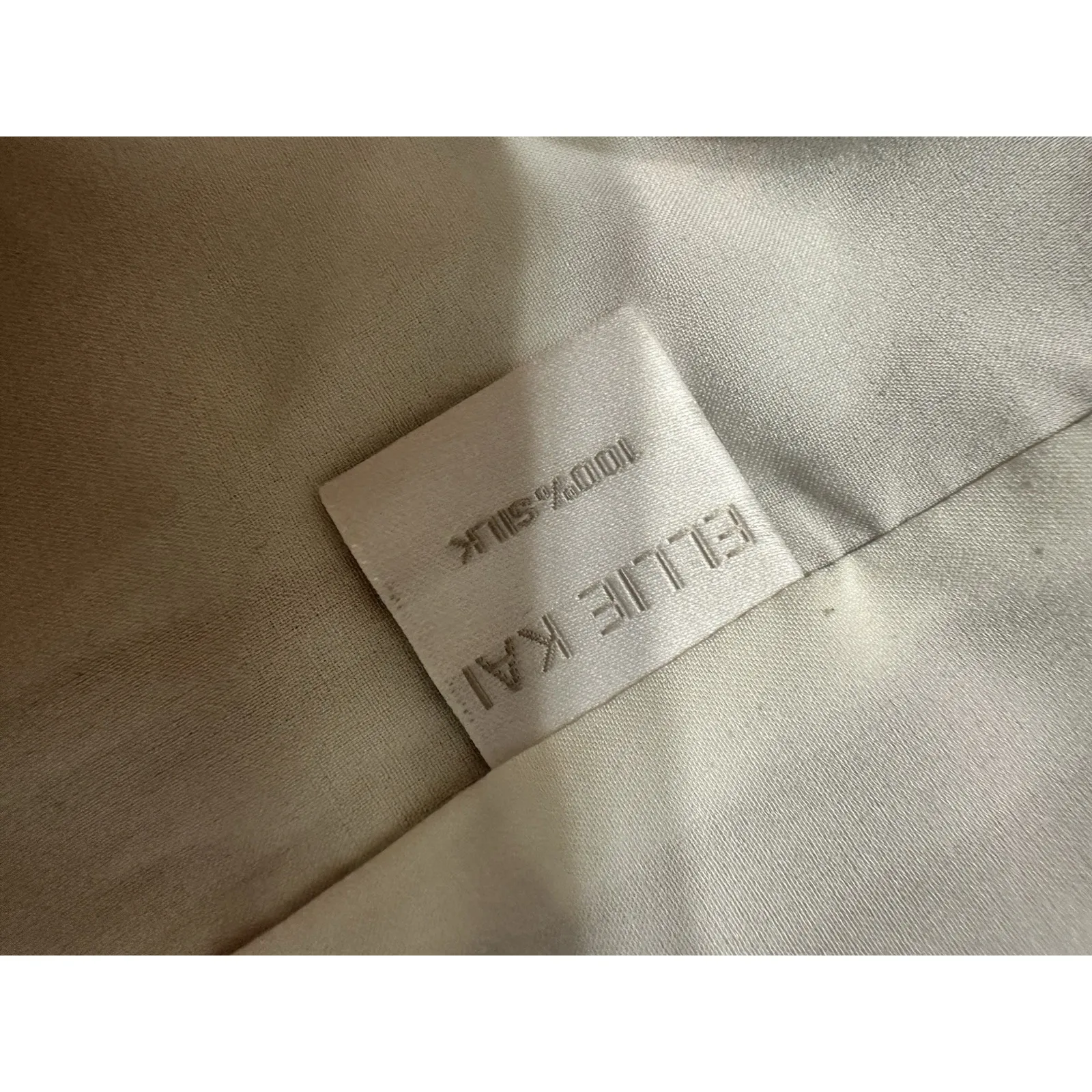 ELLIE KAI 100% Silk Wrap Dress Size 6 Abstract Floral Starburst Print Belted - Image 6