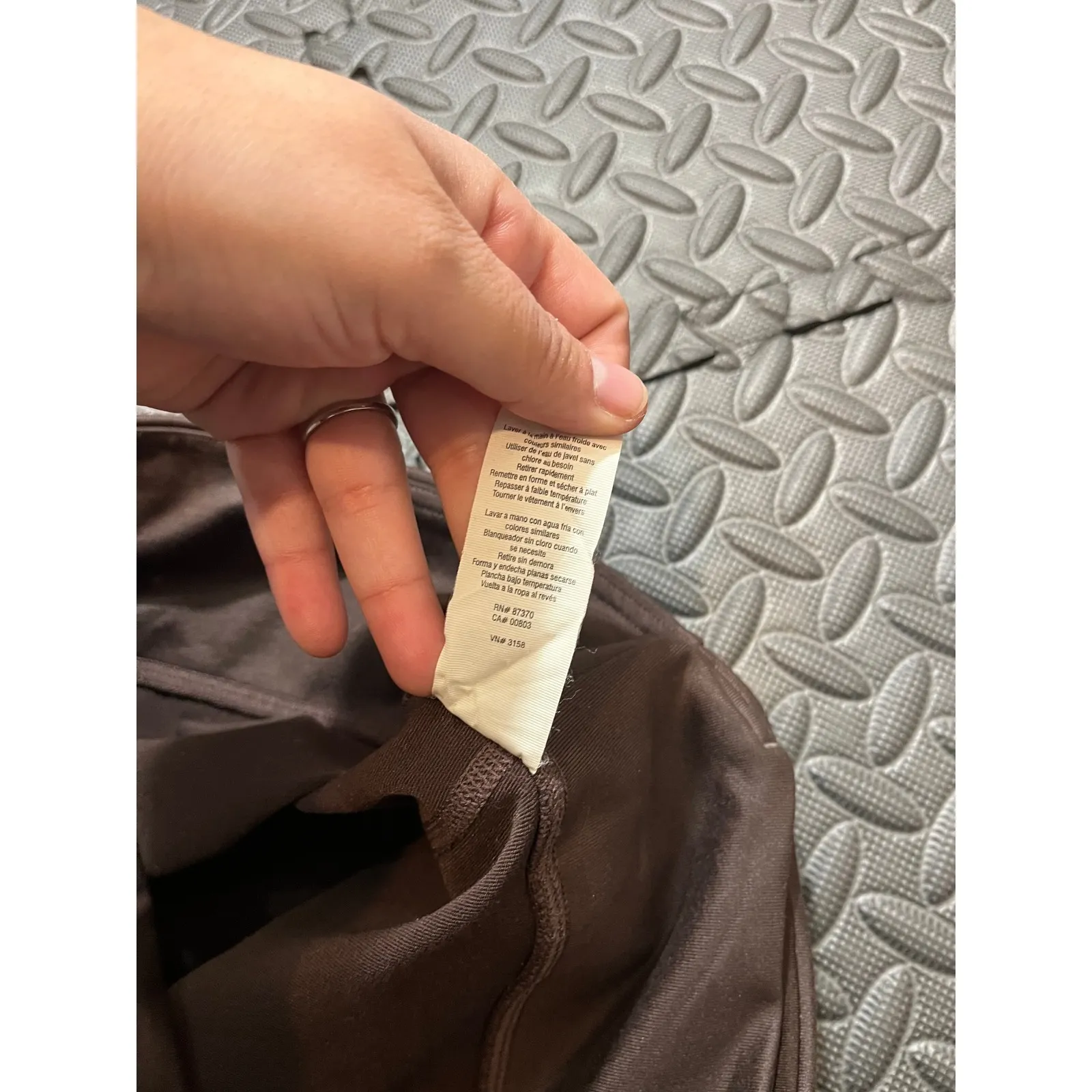 Alo Yoga Goddess Ribbed Leggings Small Brown Natural Women Athletic ballet dance - Image 4