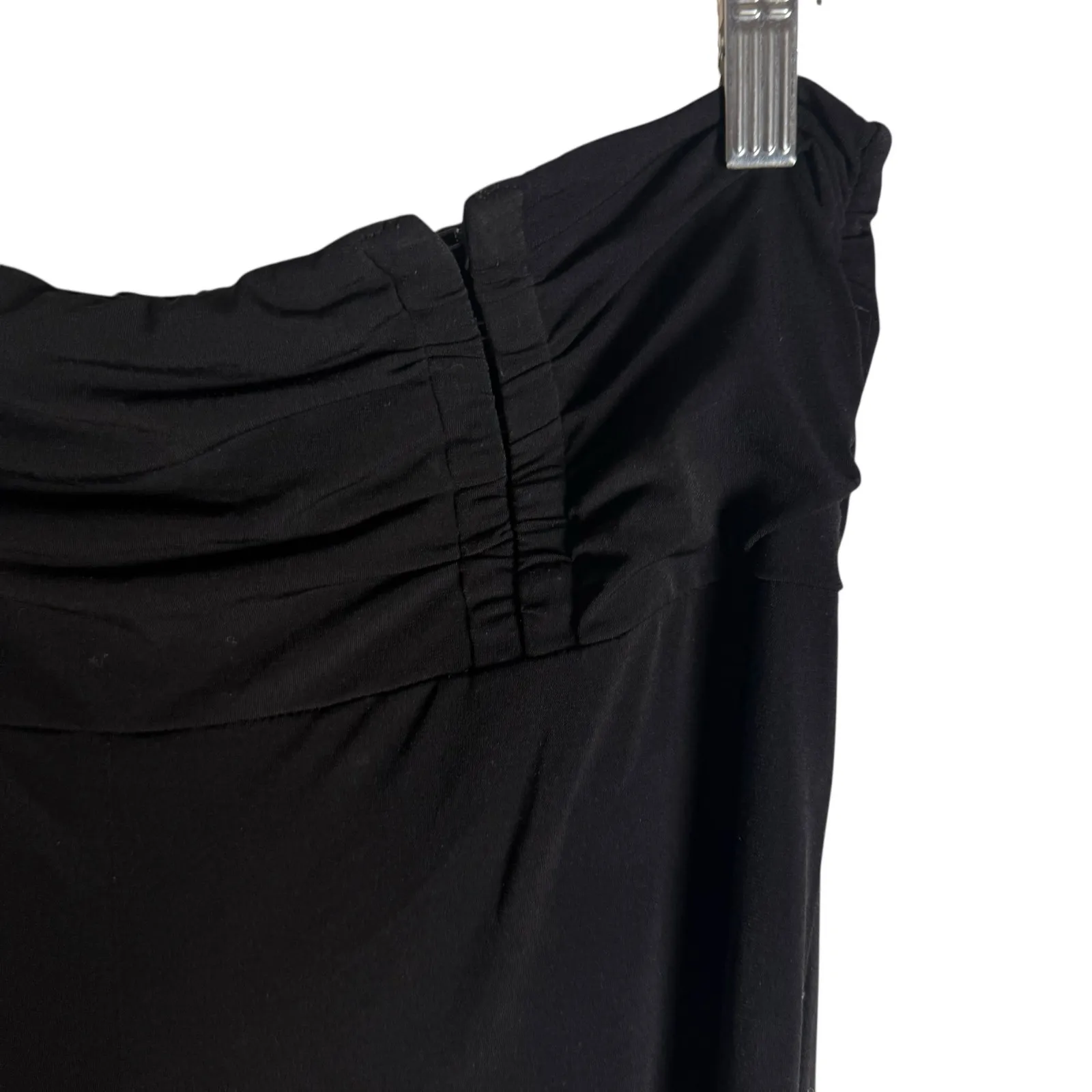 I.AM.GIA Black Ruched Waist High Rise Flare Straight Leg Legging Pants Size XL - Image 5