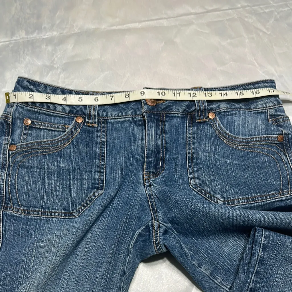 Duck Head Blue Flare Wide Leg Jeans - Image 5