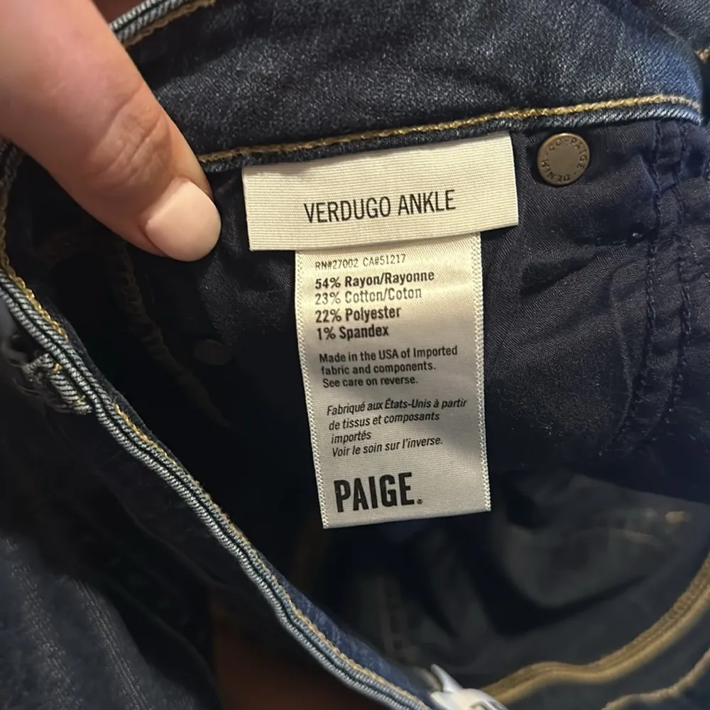 PAIGE Verdugo Ankle Jeans 27 Blue - Image 11