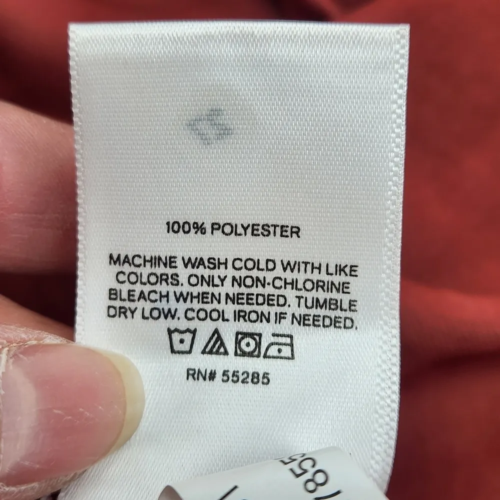 Express Ruffle Neck Low Back Midi-maxi Burnt Orange Slip Dress Sz S - Image 14