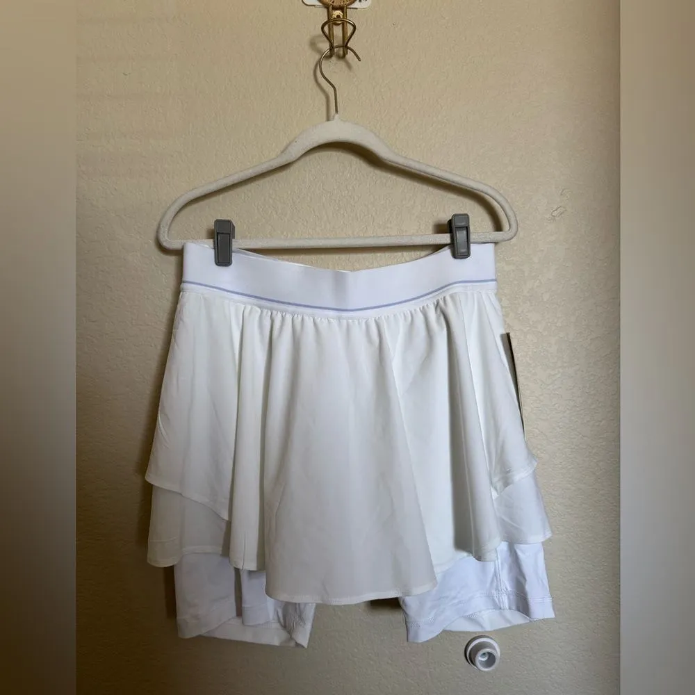 Lululemon Court‎ Rival High-Rise Tennis Skirt Sz 12 in White NEW - Image 5