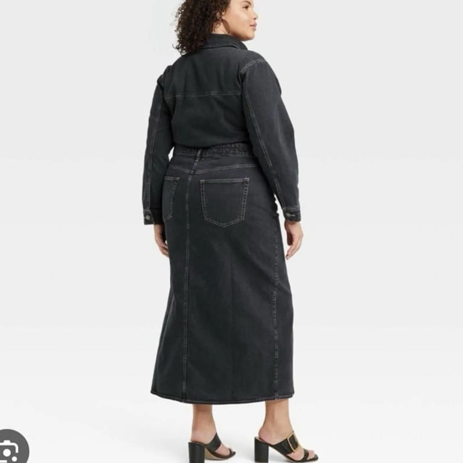 universal thread denim maxi dress - Image 3