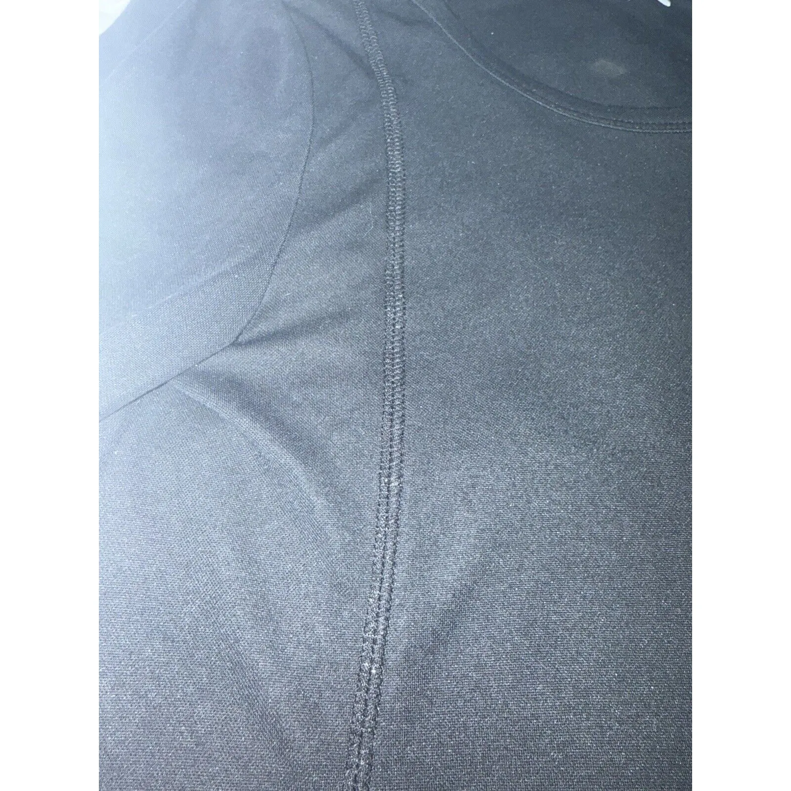 Joan Vass 3/4‎ Sleeve Black Tunic Raw Seams Size medium - Image 4