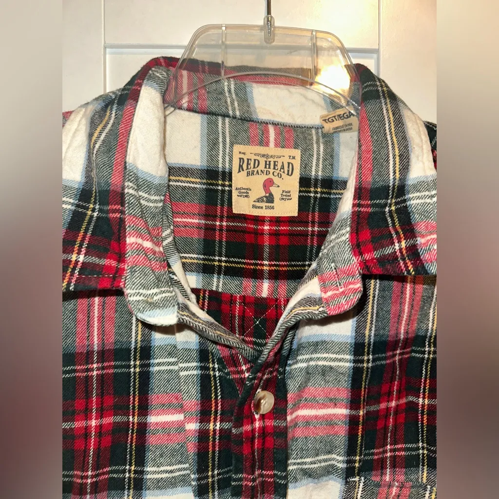 VINTAGE RedHead Cutoff Flannel Oversized Fit - Image 11