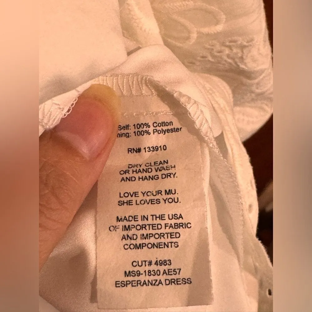 Show Me Your Mumu White Eyelet Dress Size S‎ - Image 6