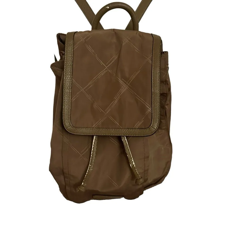 Vera Bradley Women's‎ Backpack Brown Nylon Inner Pocket Top Handle Adjustable - Image 4