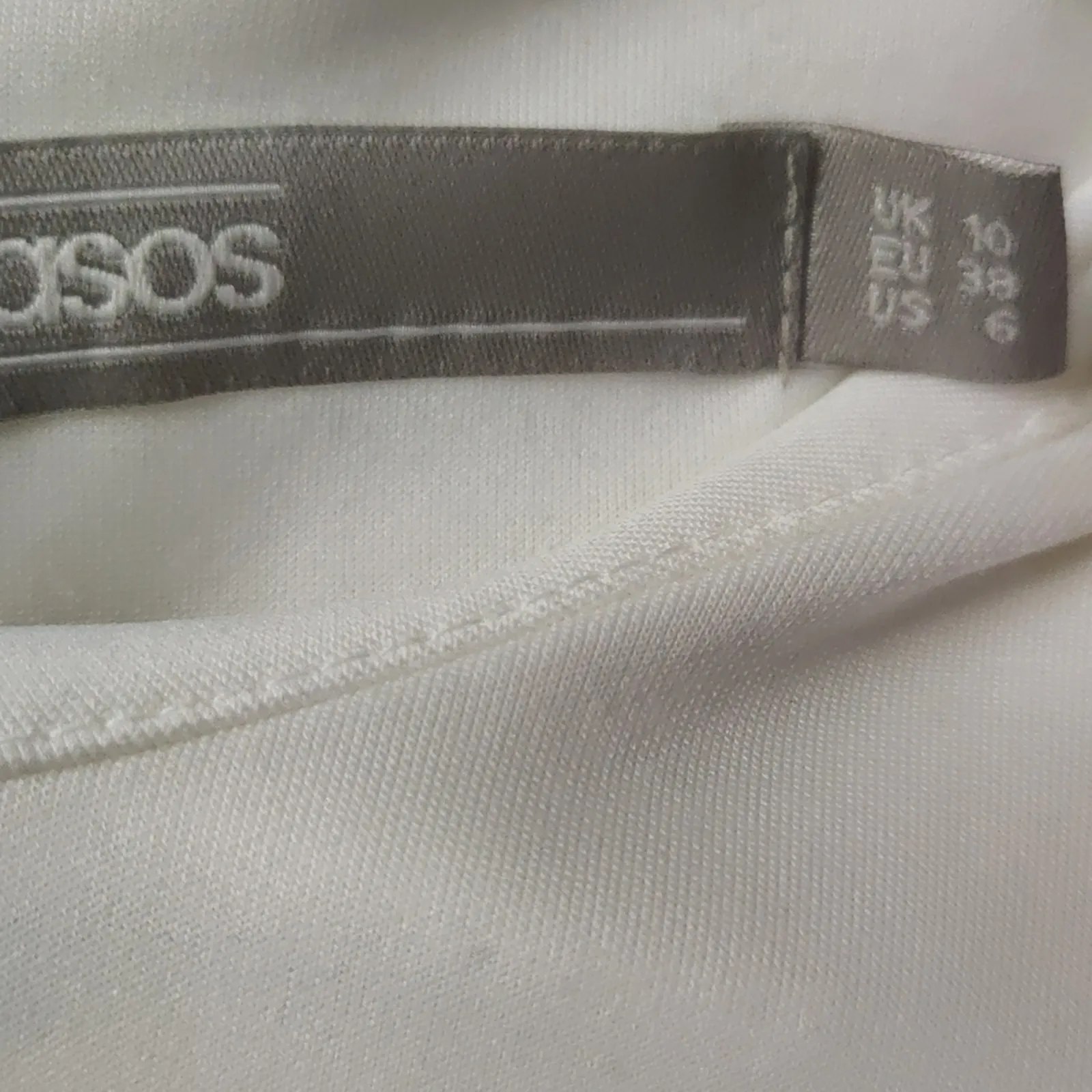 ASOS White/Black Mini Dress with Lace Up Corset Detail and Balloon Sleeves 6 - Image 9