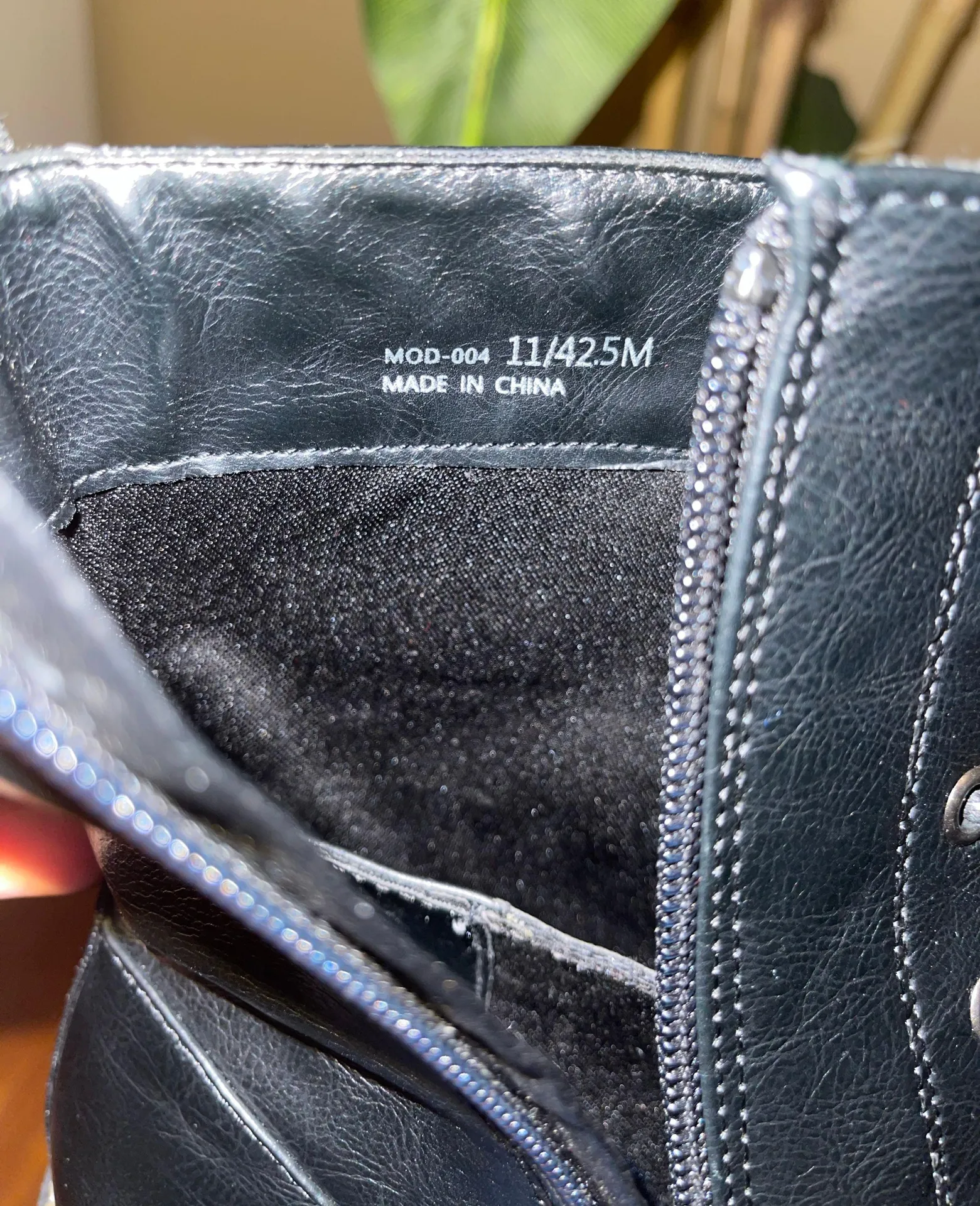 Combat Boots Black Size 11 - Image 6