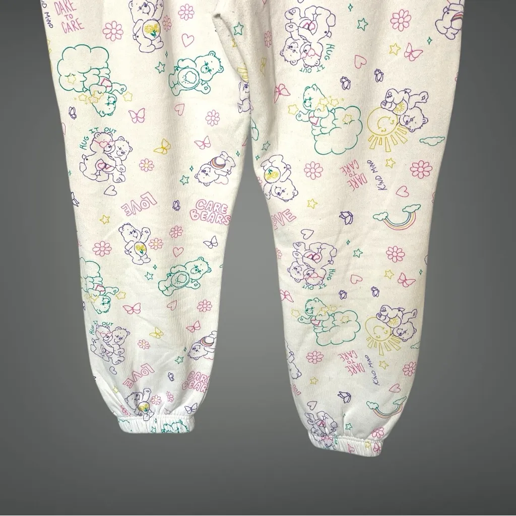 CARE BEARS Women’s White Pastel Print Lightweight Sweatpants, XL - Image 7