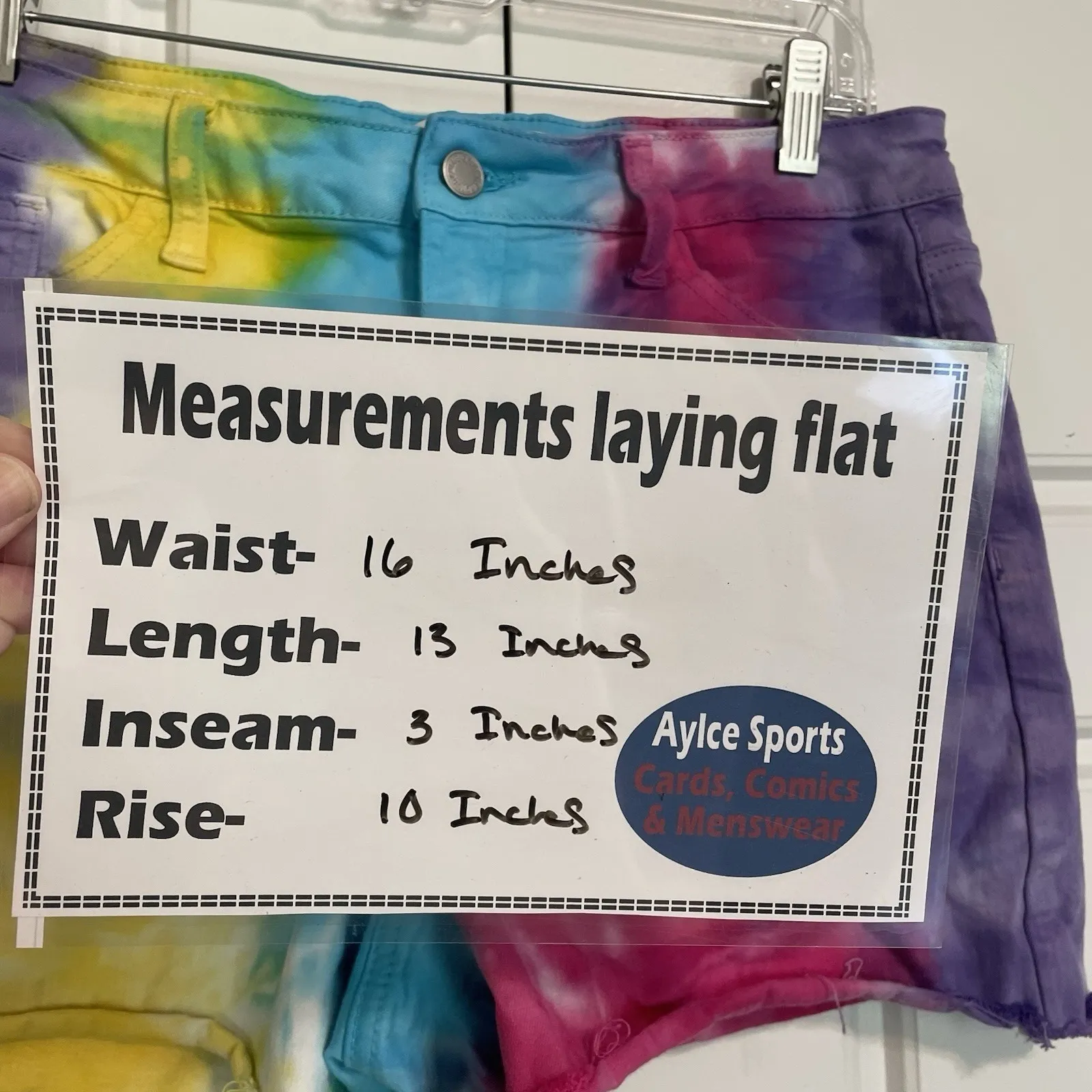 Judy Blue Tie Dye Cut Off Jean Shorts Hippie Los Angeles‎ Size L - Image 2