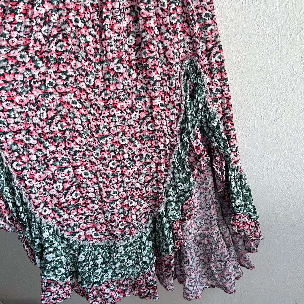 Free People One I Love Dress Floral Classic Combo Sz Medium - Image 6