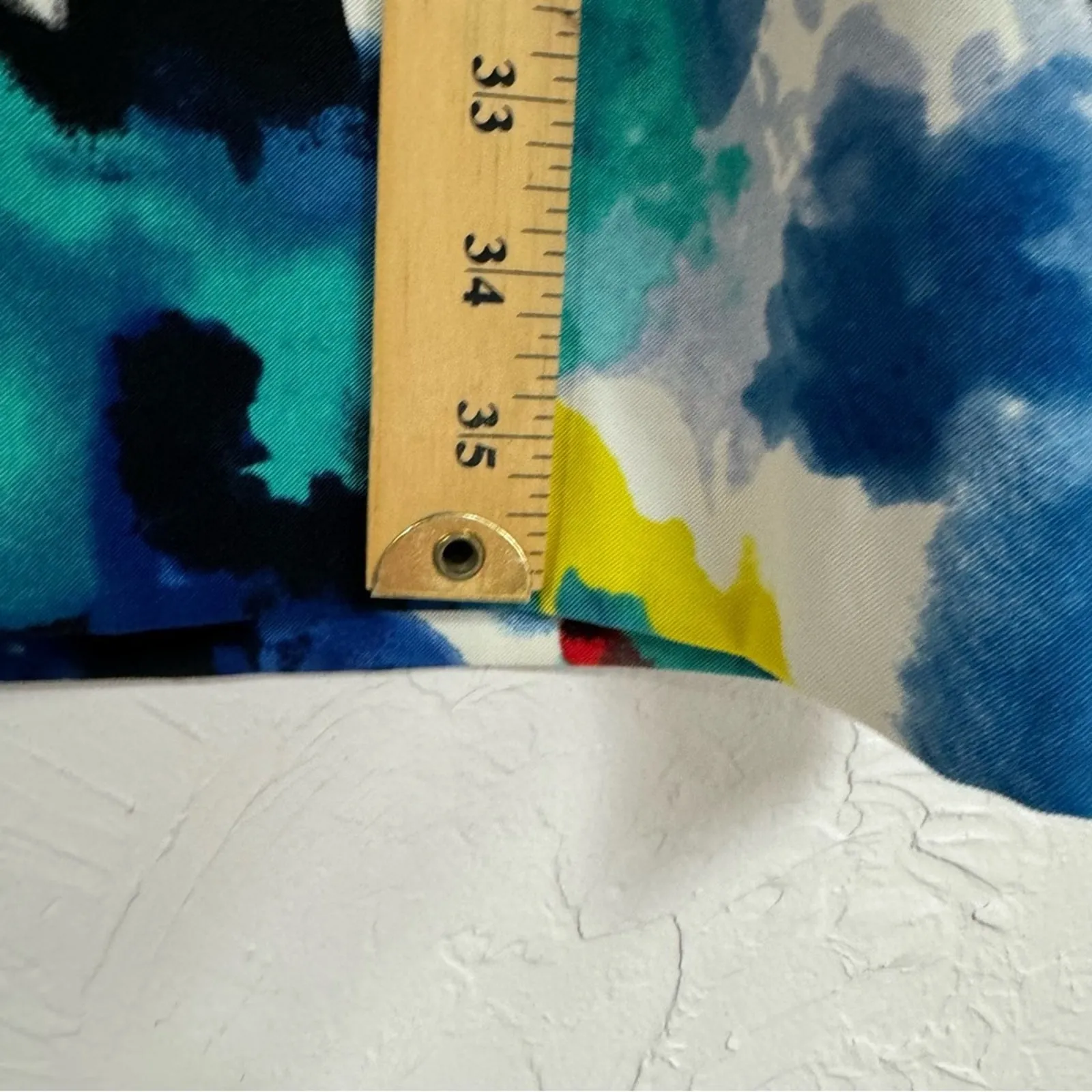 Mario Serrani Multi Color Watercolor Floral Sheath Dress Women 4 Mini Sleeveless - Image 12