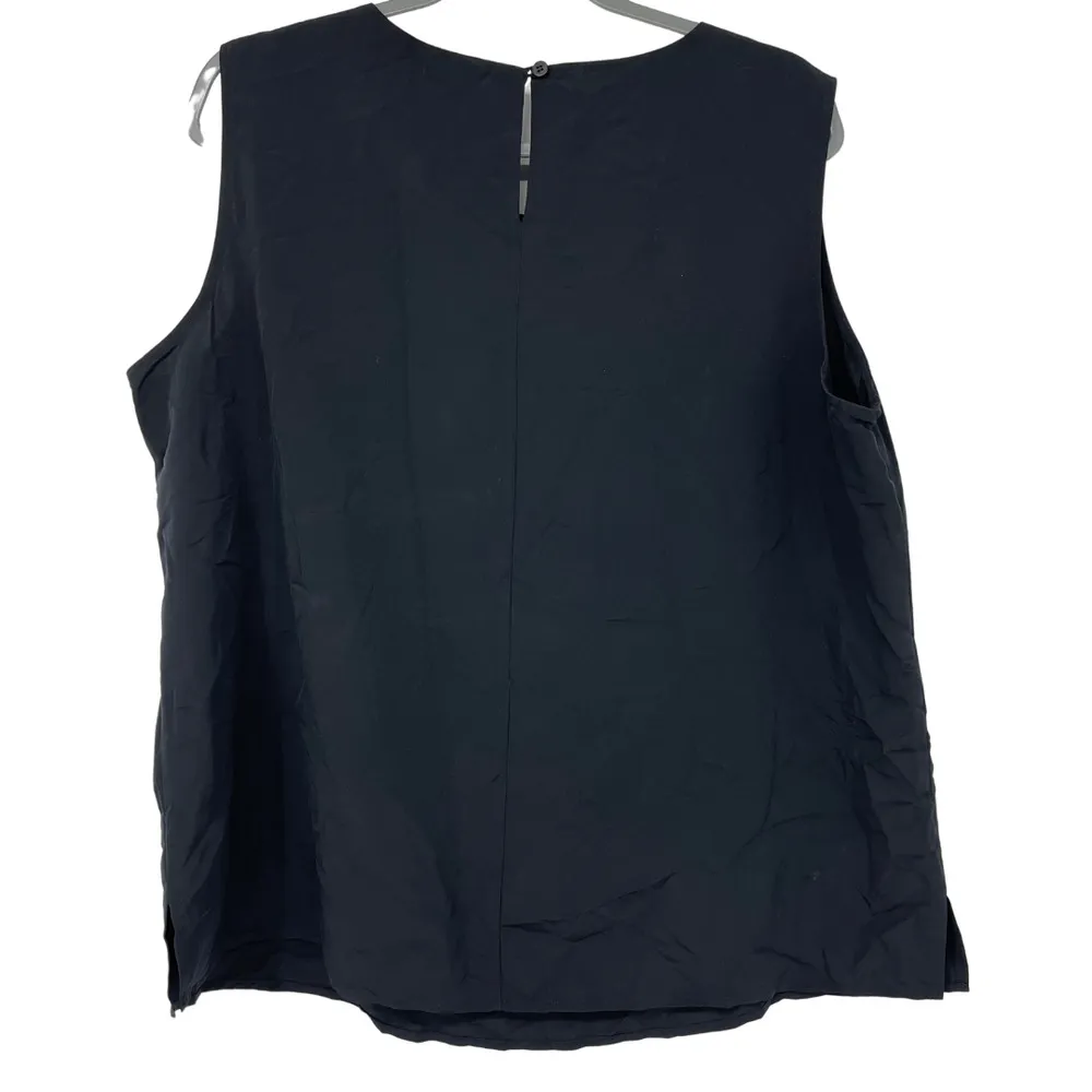 NOTATIONS WOMAN BLACK LIGHTWEIGHT SOFT DRESSY/BUSINESS CASUAL TANK TOP SIZE 1X - Image 2