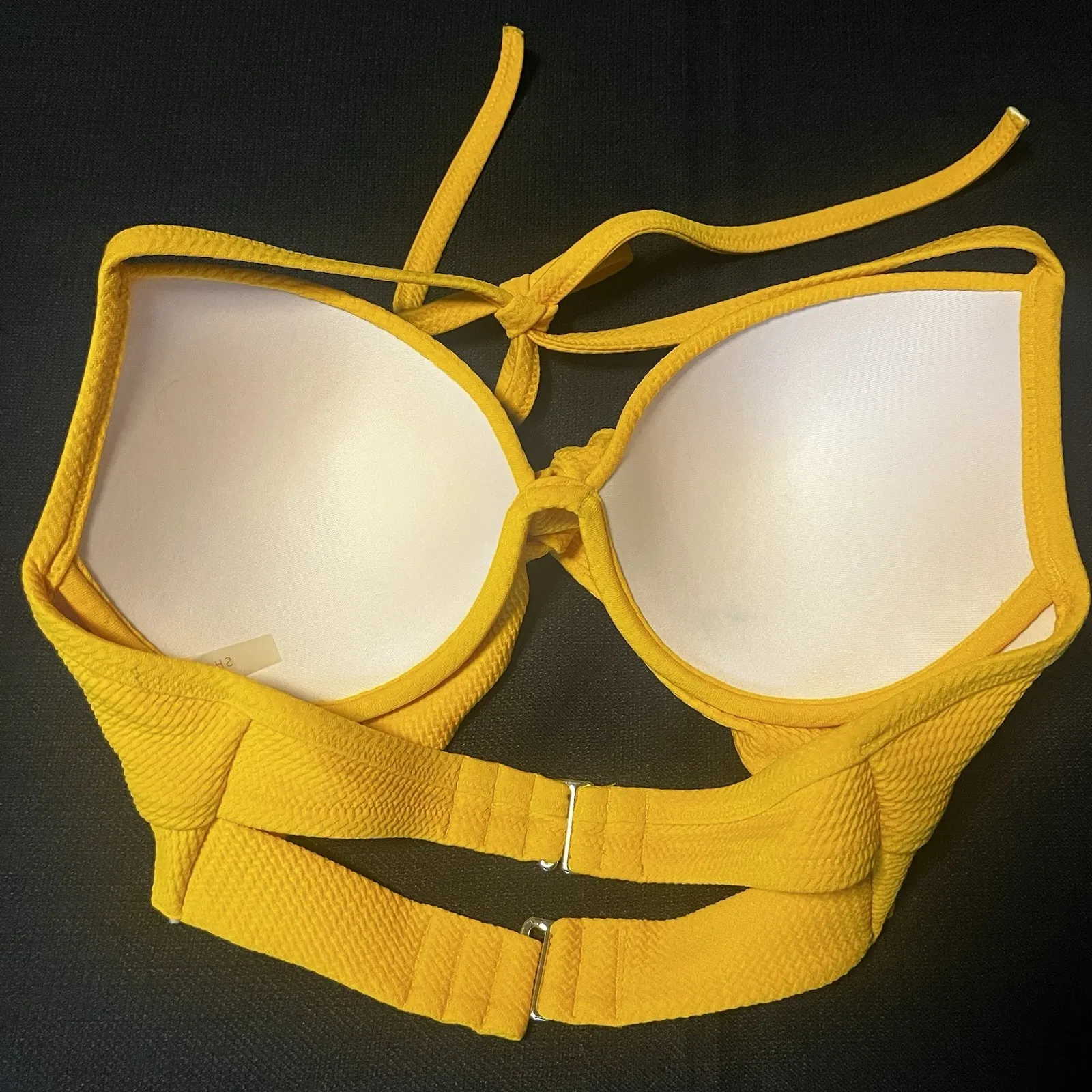 Shade‎ & Shore Woman's 36C Golden Yellow Bikini Top Lined Underwire - Image 5