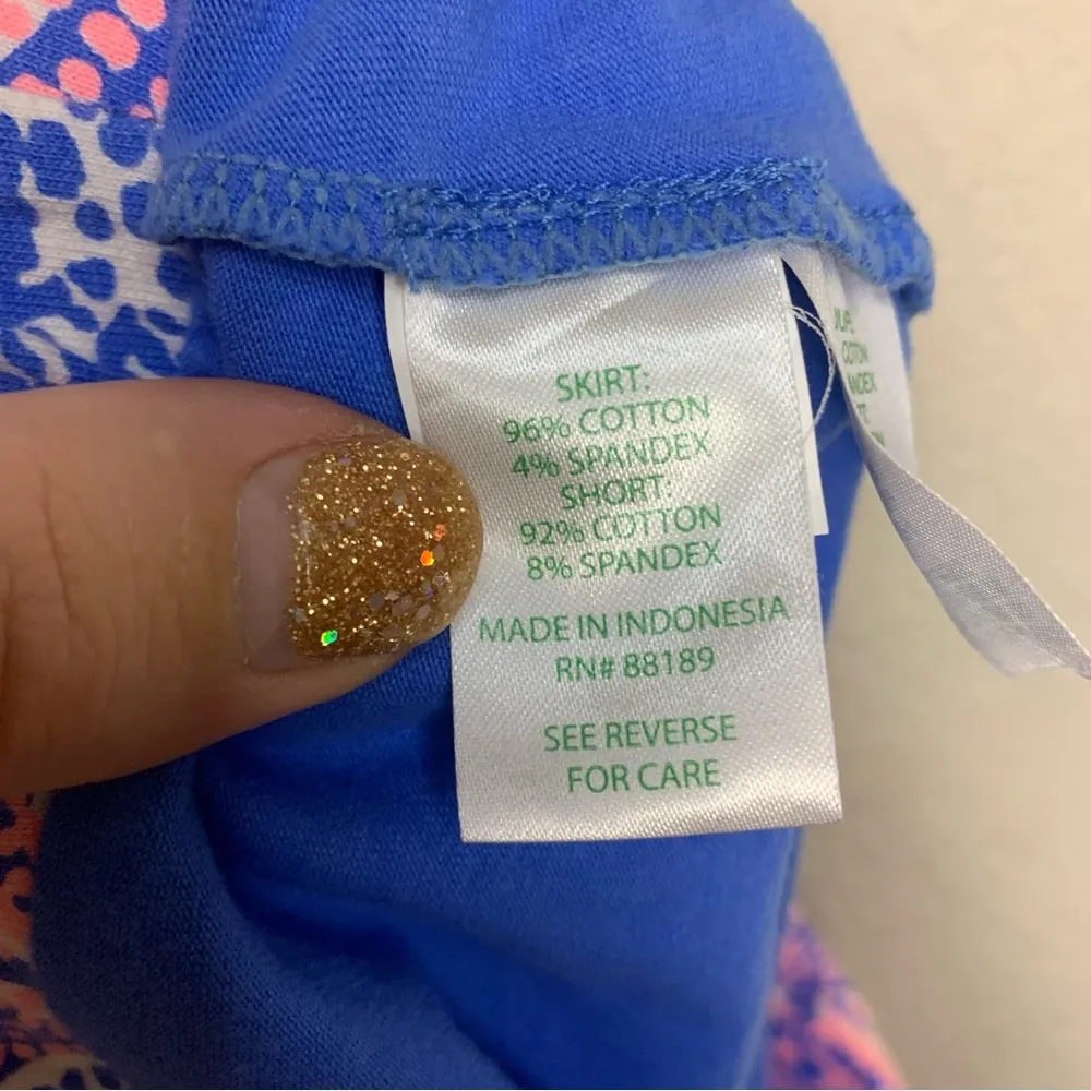 Lilly Pulitzer Pink and Blue Print Mini Skort Size S - Image 7