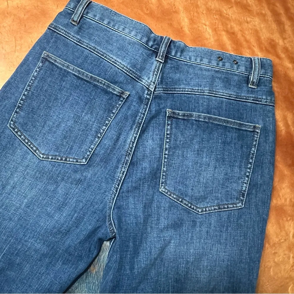 Cabi 5th avenue jeans size 6 blue straight leg high rise - Image 11