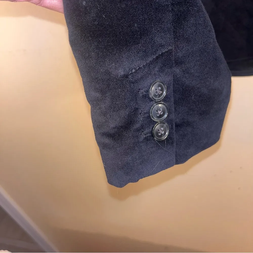 Eddie Bauer | Women’s Black Velvet Jacket Front Pockets Buttons 20 - Image 6