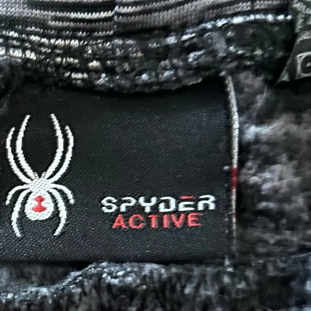 Spyder  Gray Black Drawstring Joggers Size Medium - Image 5