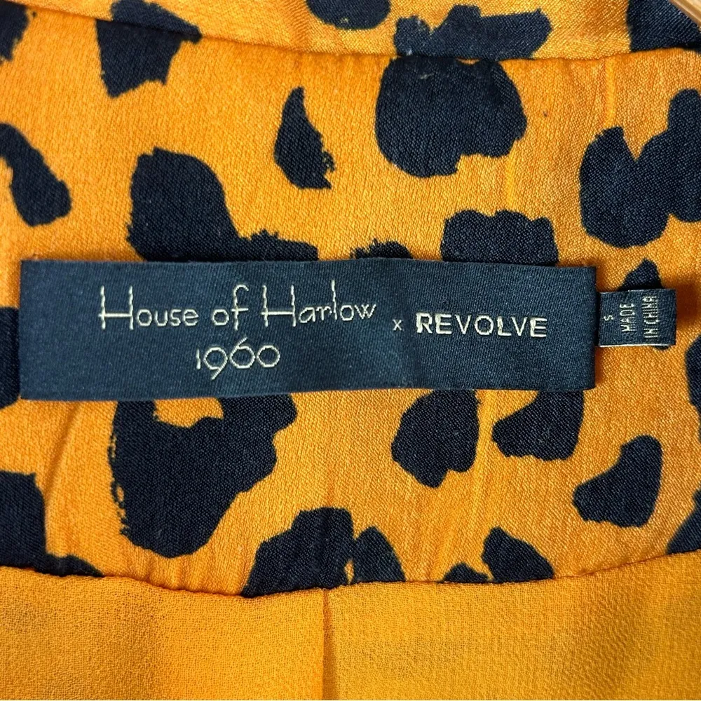 House Of Harlow x Revolve | Talia Jacket Leopard Print Open Blazer Size S Orange - Image 4
