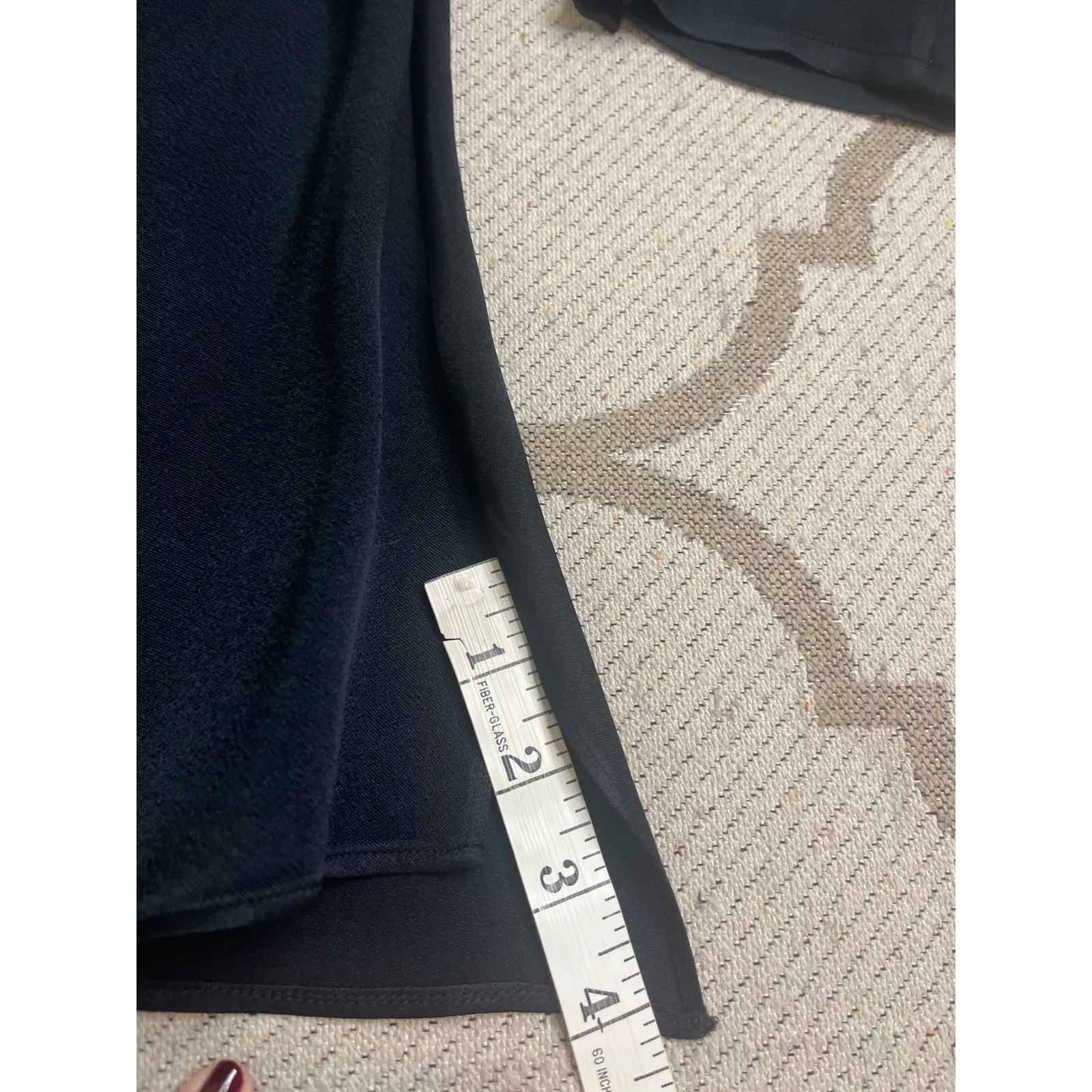 jonathan simkhai krishna top missing gold necklace, size XS, *Flawed Black - Image 9