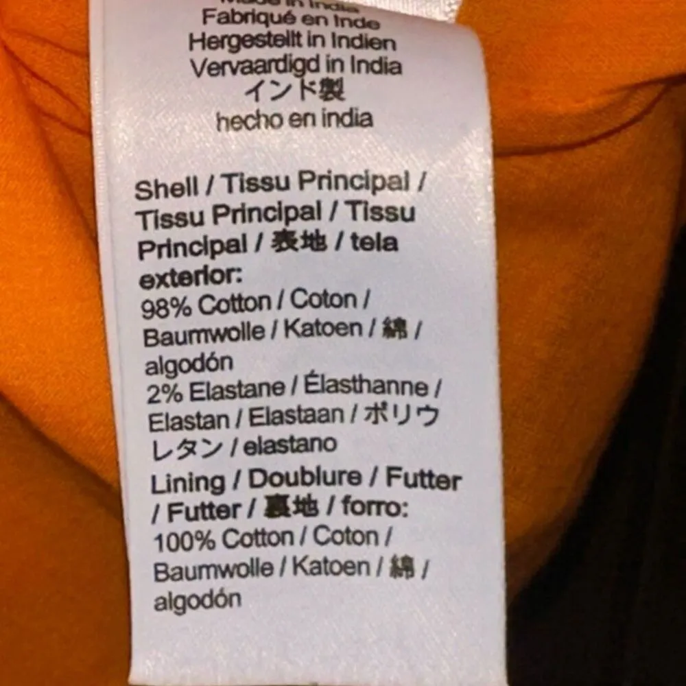 NWOT J. Crew Tie Neck Mini Shift Dress Orange Size 8 - Image 9