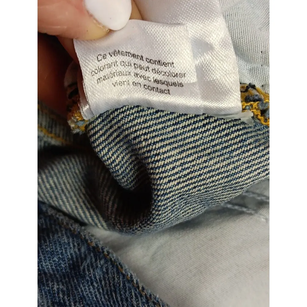 We the Free Women's Distressed Jeans BOHO Y2K Streetwear Trendy Frayed SZ 32 - Image 12